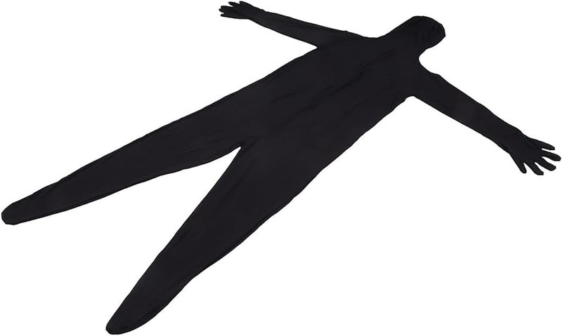 Black PVC Bodysuit For Video Production Live Streaming Photography Chromakey - Image 1